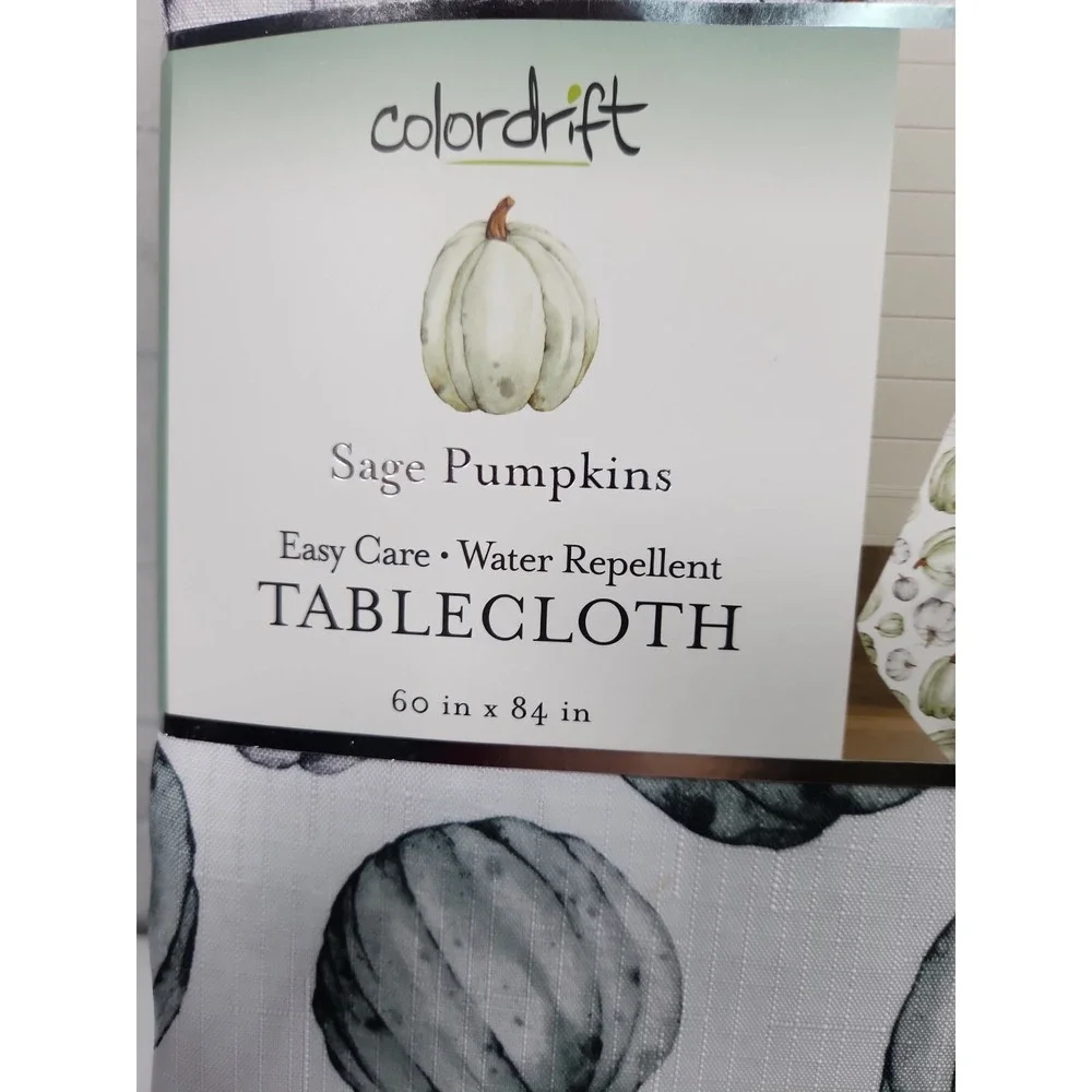 NEW-Colordrift THANKSGIVING Tablecloth 60